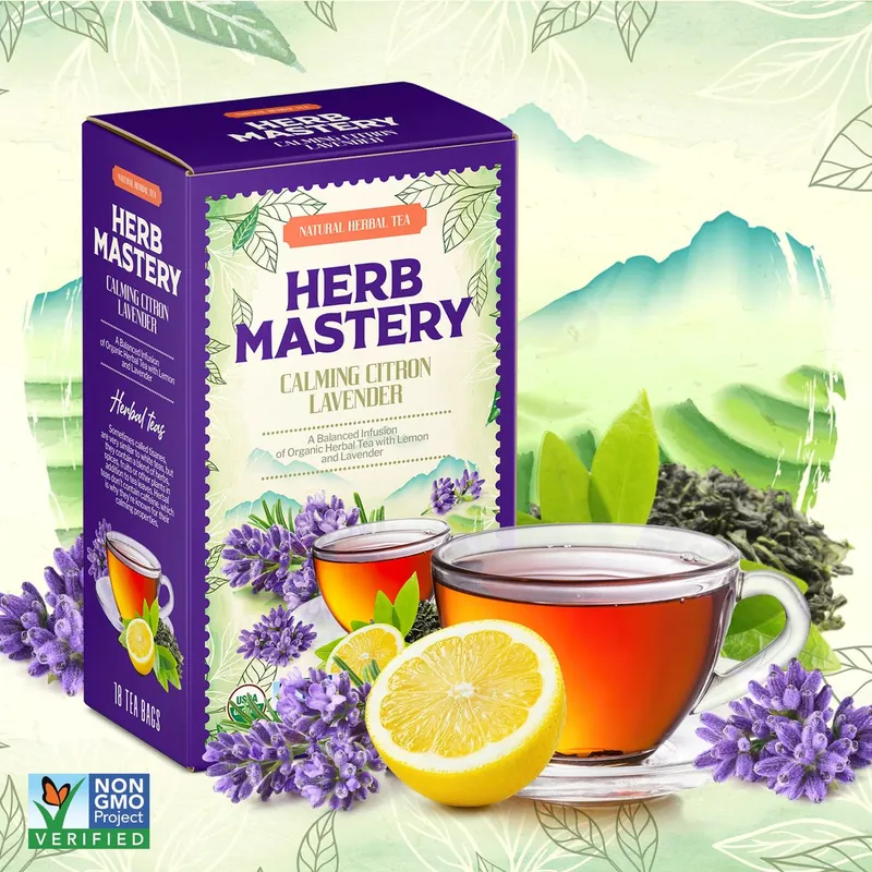 Herb Mastery — Herbal tea box