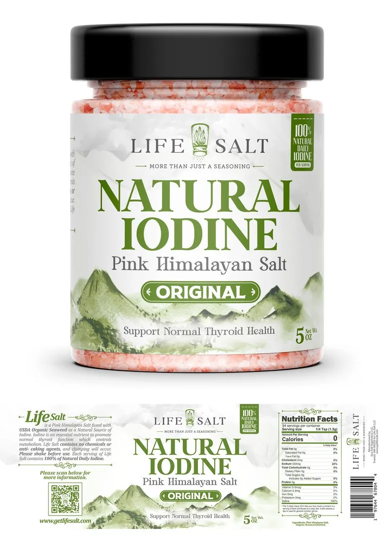 Life Salt — Natural iodine label