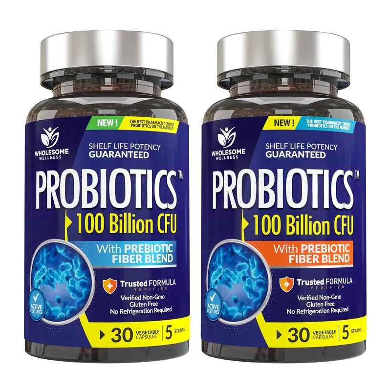 Wholesome Wellness — Probiotics label